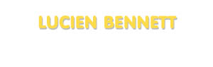 Der Vorname Lucien Bennett